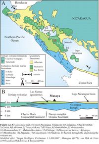 니카라과 지질도