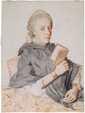 장 에티엔 리오타르가 그린 마리아 안나의 수채화, 1762년