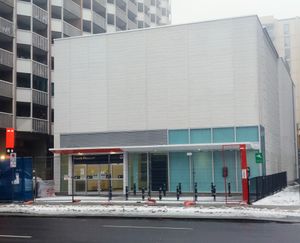 2024년 1월 건설 중인 마운트 플레전트역의 보조 입구