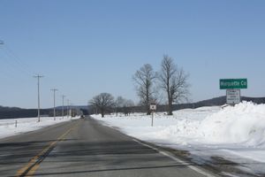 마켓군 환영 표지판