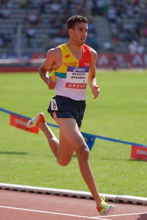 파리에서 열린 2013년 프랑스 육상 선수권 대회에서 메키시-베나바드