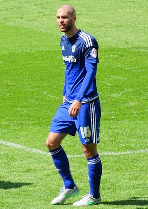 2015년 카디프 시티에서 뛰는 코놀리.