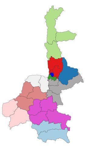 만달레도의 군 지도