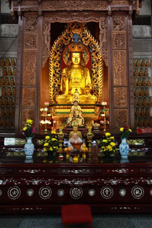 페낭주의 켁록시 사원 내 관세음보살상