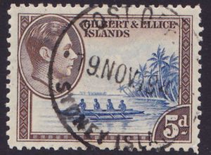 시드니 섬 우편 소인, 1945년경