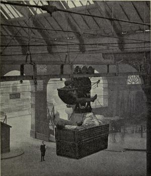 1914년의 이전 상공 수하물 운송 시스템