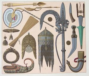 무굴 제국의 코끼리 조련사가 사용한 골동품 강철 고리