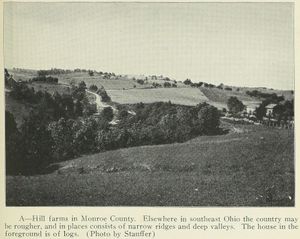 먼로군의 언덕 농장, 1923년