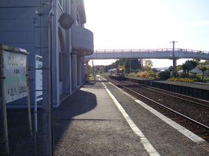 2009년 10월, 승강장과 선로 모습