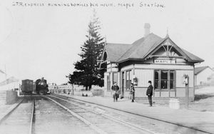 1909년 메이플 그랜드 트렁크 역