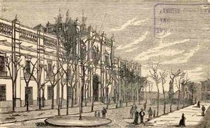 1872년 라 모네다 궁전, 레카레도 산토스 토르네로가 Chile Ilustrado에 게재