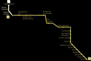 12호선 노선과 역을 보여주는 지도
