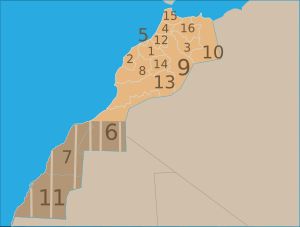 모로코의 행정 구역 (1997년 ~ 2015년)