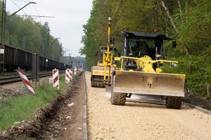 작업 중인 모터 그레이더