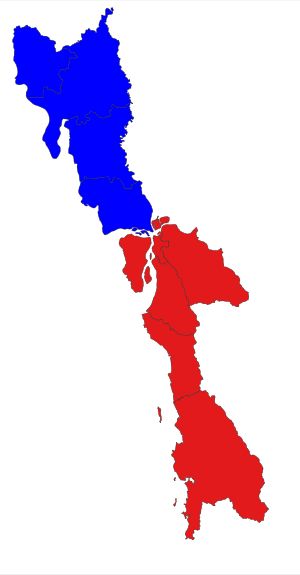 몬 주의 2개 구역