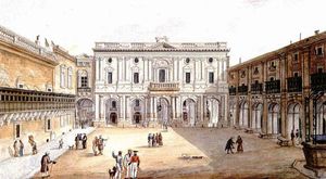 발레타 몰타 국립 도서관, Charles Frederick de Brocktorff의 그림