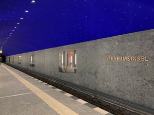 무제움스인젤역 승강장