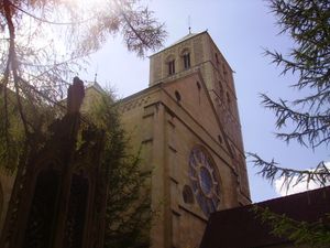 돔헤렌프리드호프에서 바라본 북쪽 탑의 모습