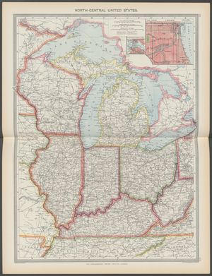 1908년 동북중부 지역 (The Harmsworth atlas and Gazetter)