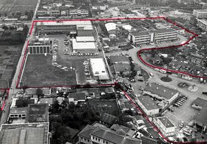 1975년 당시 타이페이 항공 기지의 모습, 제327 항공 사단 본부