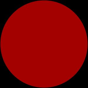 A red circle