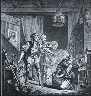 미셸-장 세덴의 텍스트를 사용한 《사두의 악마》의 한 장면