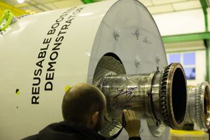 2019년 낙하 테스트에 사용된 다운스케일 테스트 차량