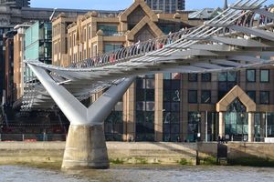 밀레니엄 브릿지와 템스강(북쪽 방향)