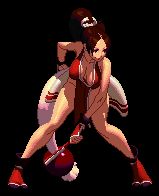 시라누이 마이는 가슴 물리 기술을 초기에 보여준 것으로 유명한 인기 격투 게임 캐릭터이다.