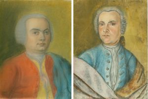 칼 필립 에마누엘 바흐와 빌헬름 프리데만 바흐의 파스텔 어린이 초상화