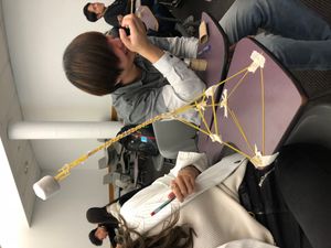 마시멜로 챌린지에서 우승한 작품.