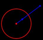 P'는 점 O를 중심으로 한 점 P의 반전기하이다.