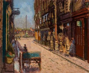 The Basket Shop, Rue St Jean, Dieppe, 1911–1912년, 애버딘 기록 보관소, 갤러리 및 박물관