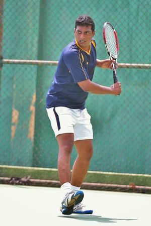 테니스에서 한손 백핸드 자세