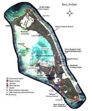 베루 환초 지도