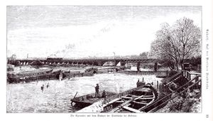 벨뷔 일대의 베를린 도심선, 1882년