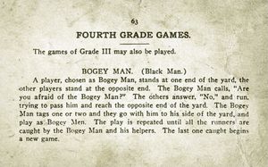 독일 게임 Der schwarze Mann, 필라델피아 1907.