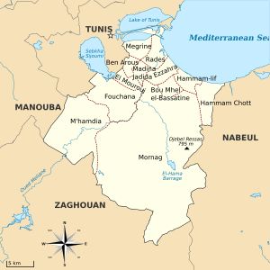 벤아루스주의 행정 구역