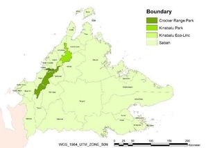 키나발루 에콜링크 프로젝트 지도