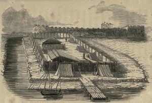 키샨이 영국 전권 대사 찰스 엘리엇과 만난 야영지