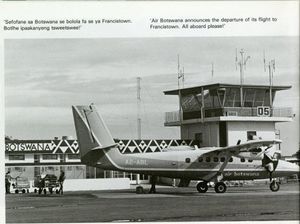 1981년에 촬영된 보츠와나 항공 BNB 6382