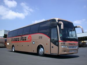 프리메라 플러스 버스 노선의 멕시코 볼보 9700 럭셔리 B12B.