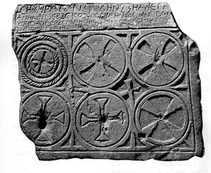 1193년에 비스쿠피치에서 발견된 쿨린 반의 비문