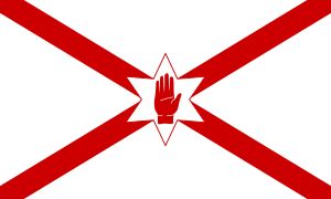 성 파트리치오 기와 구 북아일랜드 정부기를 합성한 제안