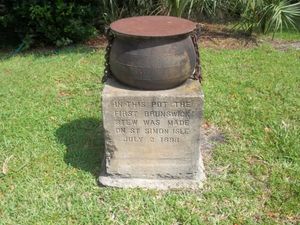 1898년에 브런즈윅 스튜를 처음 끓였다고 기록된 솥