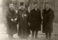 루마니아 국민당 지도자들 (왼쪽부터): 알렉산드루 바이다-보에보드, 미론 크리스테아, 이울리우 마니우