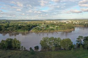 2022년 홍수 이후 완전히 물에 잠긴 모길 페리 보호구역