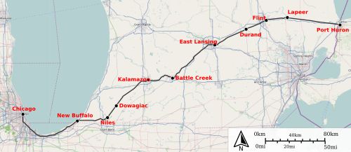 블루 워터 노선도