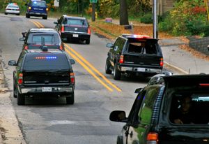 조지 W. 부시 대통령 재임 기간 중 모터케이드, 차량 오른쪽 하단에 공격대응팀 탑승