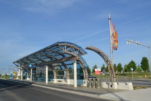 전형적인 래피드웨이 정류장